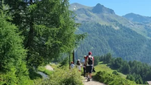 Bisse du Tsittoret et cascade de la Tièche