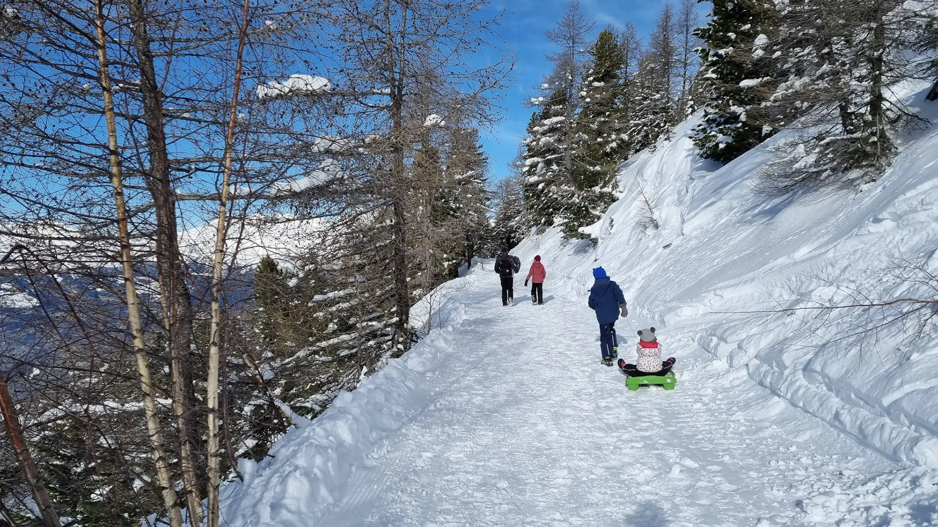 Sentier hivernal de Thyon aux Chottes