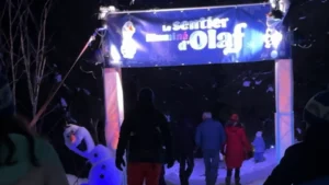 Chemin illuminé d’Olaf à Morgins