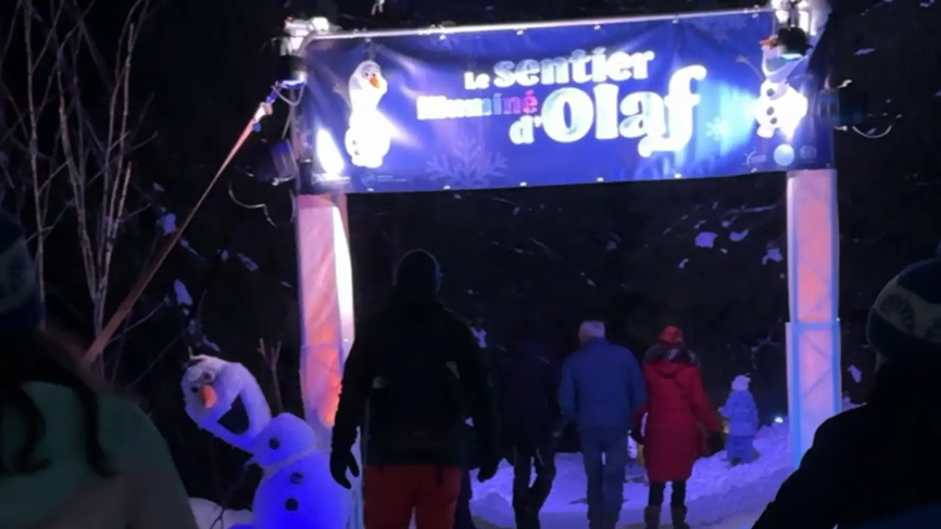 Chemin illuminé d’Olaf à Morgins
