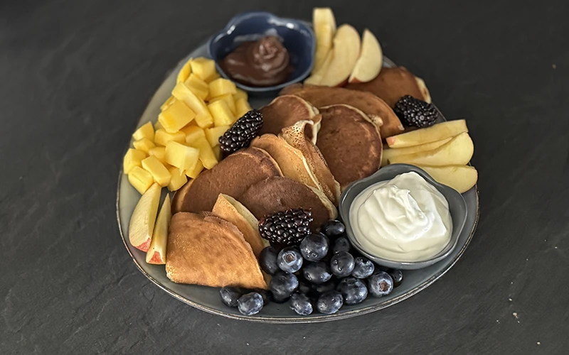 assiette de goûter pour les enfants